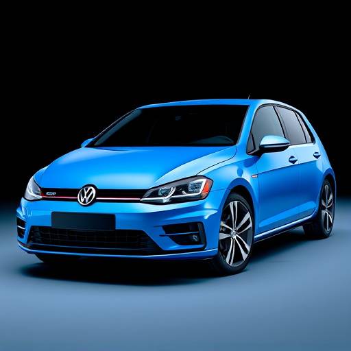 Volkswagen Golf azul eléctrico, un clásico atemporal con tecnología avanzada